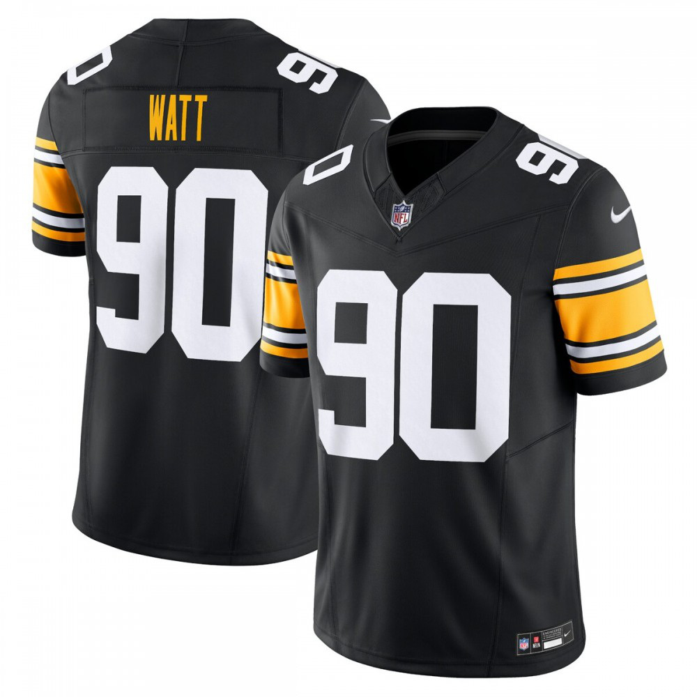 T.J. Watt Pittsburgh Steelers Nike Vapor F.U.S.E. Limited Alternate 1 Jersey - Black-GridironStore